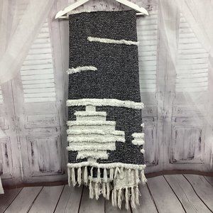 Artisan De Luxe Home Throw Blanket Black White